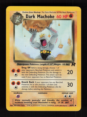 Dark Machoke 40/82 - Team Rocket