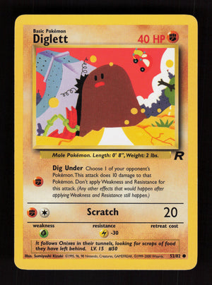 Diglett 52/82 - Team Rocket