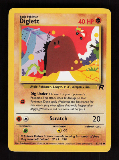Diglett 52/82 - Team Rocket