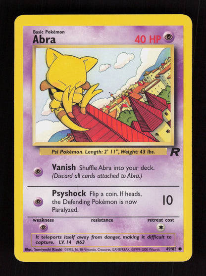 Abra 49/82 - Team Rocket