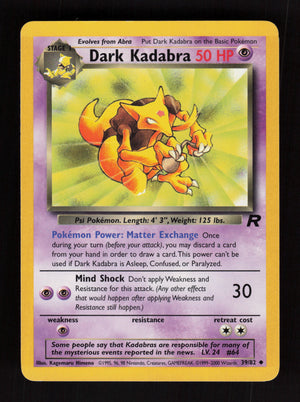 Dark Kadabra 39/82 - Team Rocket