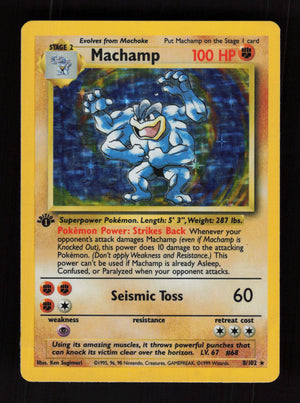 Machamp 8/102 - 1st Edidion - Base Set