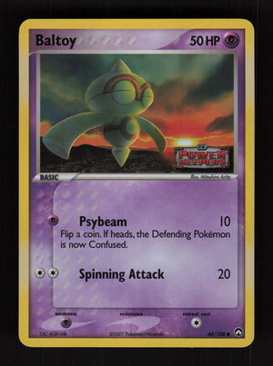Baltoy 44/108 - Reverse Holo Stamped - Power Keepers