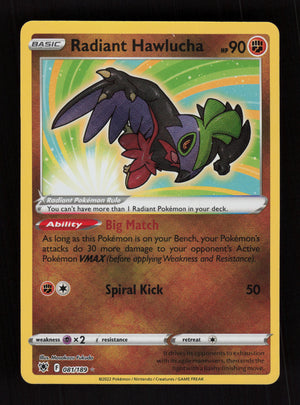 Radiant Hawlucha 081/159  - Radiant Rare - Astral Radiance