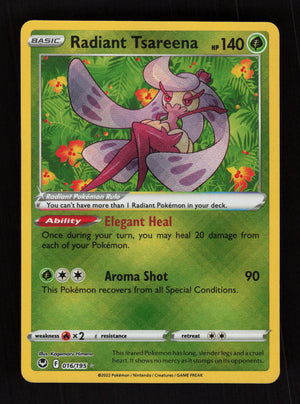 Radiant Tsareena 016/195  - Radiant Rare - Silver Tempest