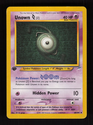 Unown Z 60/105 - 1st Edition - Neo Destiny