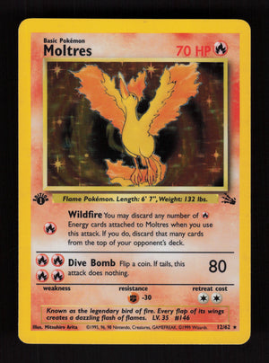 Moltres 12/62 - Holo 1st Edition - Fossil