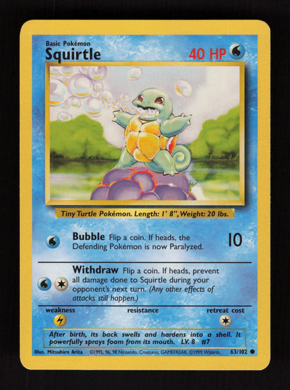 Squirtle 63/102 - Base set