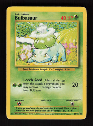 Bulbasaur 44/102 - Base set