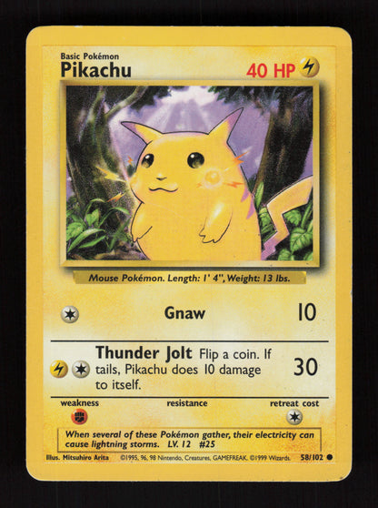 Pikachu 58/102 - Base set