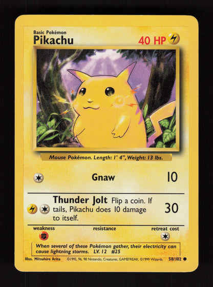 Pikachu 58/102 - Base set