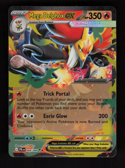 Mega Delphox ex 008/084 - Double Rare - Pitch Black