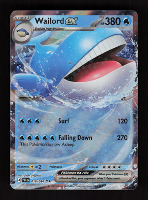 Wailord ex 016/084 - Double Rare - Pitch Black