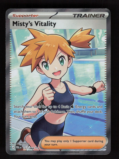 Misty's Vitality 111/084 - Ultra Rare - Pitch Black