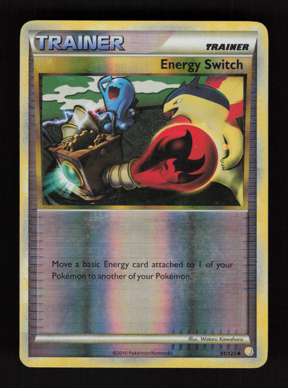 Energy Switch 91/123 - Reverse Holo - HeartGold SoulSilver