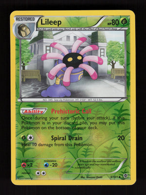 Lileep 3/101 - Reverse Holo - Plasma Blast