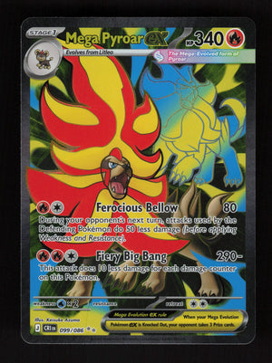 Mega Pyroar ex 099/086 - Ultra Rare - Chaos Rising
