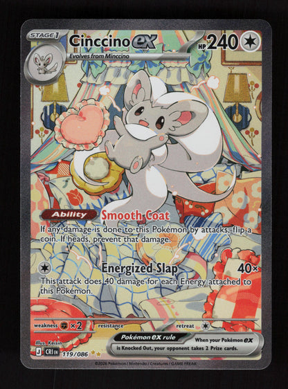 Cinccino ex 119/086 - Special Illustration Rare - Chaos Rising