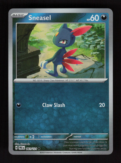 Sneasel (Master Ball Pattern) 061/131 - SV: Prismatic Evolutions