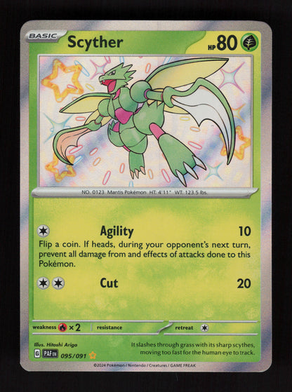 Scyther 095/091 - Shiny Rare - Paldean Fates