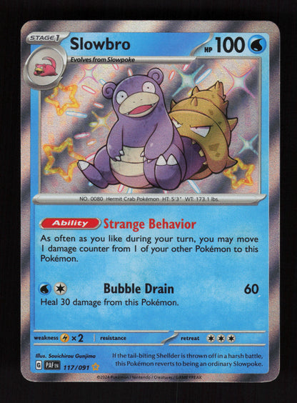Slowbro 117/091 - Shiny Rare - Paldean Fates
