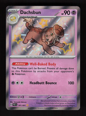 Dachsbun 161/091 - Shiny Rare - Paldean Fates