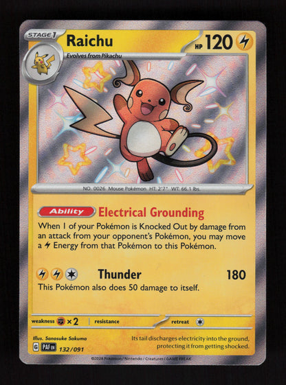 Raichu 132/091 - Shiny Rare - Paldean Fates