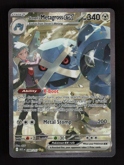 Steven's Metagross ex 289/217 - Special Illustration Rare - Ascended Heroes