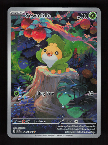 Sewaddle 087/086 - Illustration Rare - White Flare