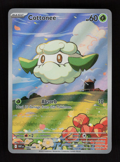 Cottonee 090/086 - Illustration Rare - White Flare
