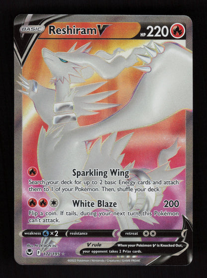 Reshiram V 172/195 - Silver Tempest