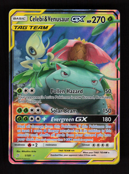 Celebi & venusaur GX 1/181 - Team Up