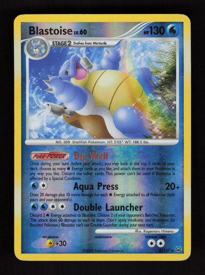 Blastoise 2/127 - Reverse Holo - Platinum