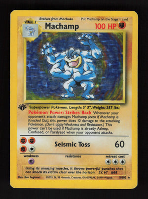 Machamp 8/102 - 1st edidtion - Base Set