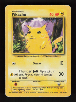 Pikachu 58/102 - Base Set