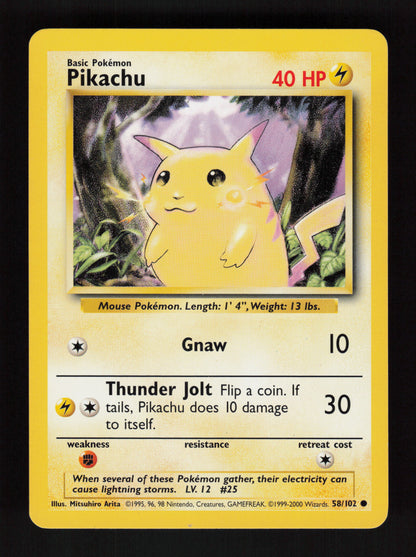 Pikachu 58/102 - Base Set
