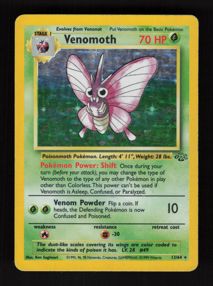 Venomoth 13/64 - Holo - Jungle
