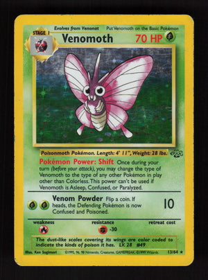 Venomoth 13/64 - Holo - Jungle