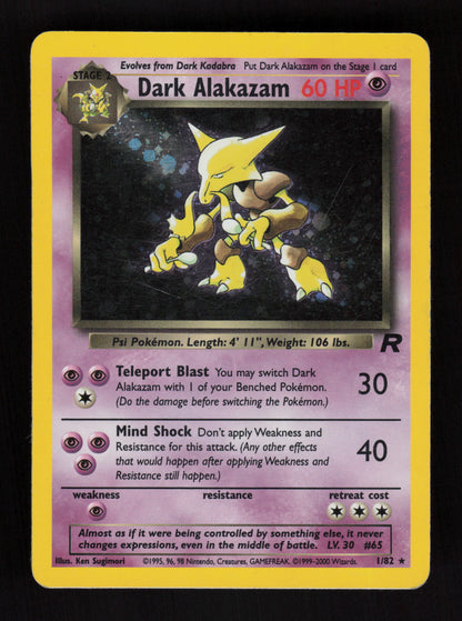 Dark Alakazam 1/82 - Holo - Team Rocket