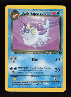 Dark Vaporeon 45/82 - Team Rocket