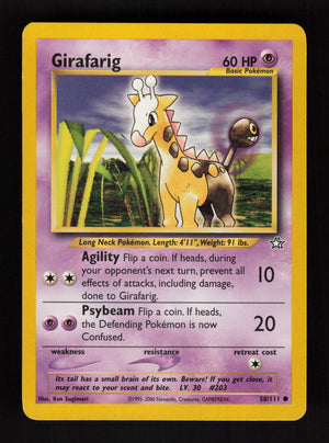 Girafarig 58/111 - Neo Genesis
