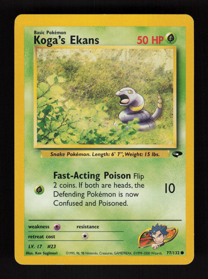 Koga's Ekans 77/132 - Gym Challenge