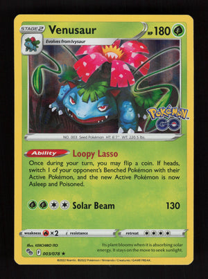 Venusaur 003/078 - Holo - Pokémon Go
