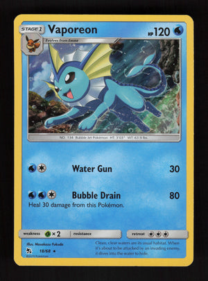 Vaporeon 18/68 - Holo - Hidden Fates
