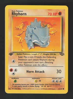 Rhyhorn 61/64 - 1st Edition - Jungle