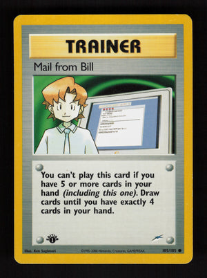 Mail from Bill 105/105 - 1st Edition - Neo Destiny