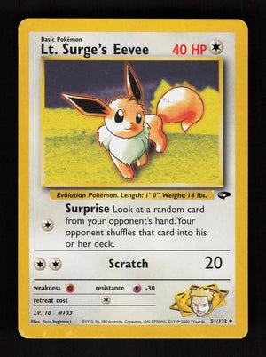 Lt. Surge's Eevee 51/132 - Gym Challenge