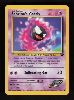 Sabrina's Gastly 97/132 - Gym Challenge