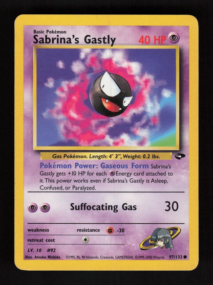 Sabrina's Gastly 97/132 - Gym Challenge
