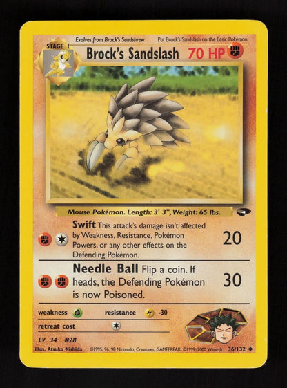 Brock's Sandslash 36/132 - Gym Challenge